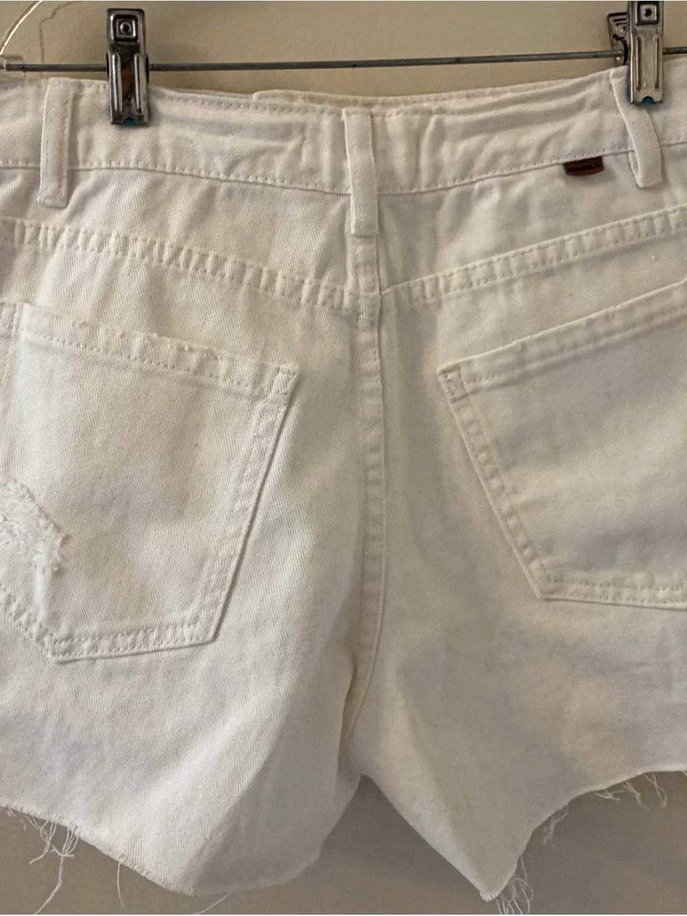 O'Neill White Distressed Denim Shorts